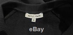 BELLA FREUD Black 100% Cotton Embroidered Long Sleeve Sweater Sweatshirt Top M