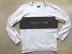 Berthold Stylish White & Neoprene Black Zipper Long Sleeve Ss14 Top Medium
