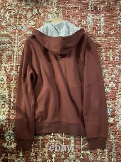 BNWT Brunello Cucinelli Hooded Top Size M Burgundy RRP £665.00