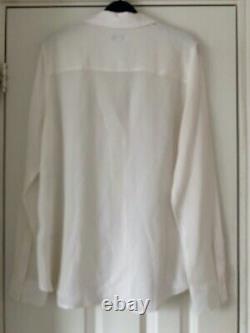 BNWT EQUIPMENT FEMME Adalyn Silk Blouse Shirt Top Size Large Off White