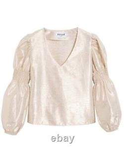 BNWT Rosae Paris Champagne Ruched Style Blouse/Top Womens Size 12 RRP £130