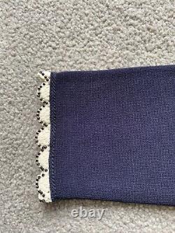 BN Sandro Paris Crop Knitted Cardigan Top Size1 AU6-8 navy $550