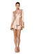 Bec & Bride Dahlia Long Sleeve Top & Shorts Blush Kendall Set Sz Aus 8