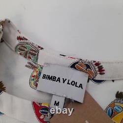 Bimba Y Lola Women's Top Long Sleeve M White, 100% Viscose