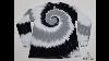 Black White And Gray Long Sleeve Spiral Tie Dye Shirt Spooky Spiral 5