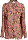 Blouse Top Shirt Msgm Camicia Size Uk 10 It 42 Crinkle Pleated Texture Floral