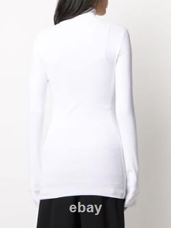 Bottega Veneta White Techno Skin Turtleneck Top Size FR 40 / L SS20 RRP £760