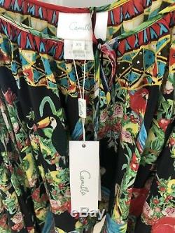 Brand New Camilla Franks Toucan Play Drop Off Shoulder Top Long Sleeve XS