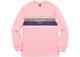 Brand New Men's Supreme Shadow Stripe Long Sleeve Light Pink Top Ss18 Medium