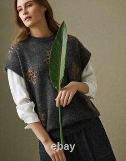Brunello Cucinelli Sweater top sleeveless lightweight sweater Size M