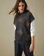 Brunello Cucinelli Sweater Top Sleeveless Lightweight Sweater Size Xs