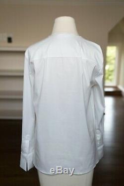 Brunello Cucinelli White dress shirt top blouse long sleeve monili Size M