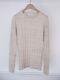 Brunello Cucinelli Metallic Sweater Top Linen Long Sleeve Size S