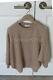 Brunello Cucinelli Sweater Top Nude Knit Long Sleeve Size S