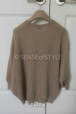 Brunello Cucinelli sweater top nude knit long sleeve size S