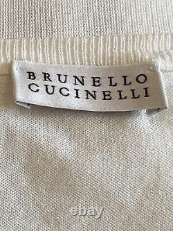 Bruno Cuccinelli White Cotton Top Size XS