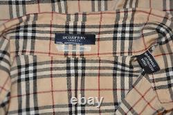 Burberry Women's Classic Nova Check Long Sleeve Pocket Shirt Top Size US 6 GB 10