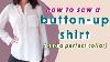 Button Up Shirt Sewalong Sewing Pattern