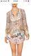 Camilla Franks Blanches Blessing Long Sleeve Bib Top Sz L 14 $499 Bnwt Boho