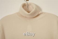 CANALI Mens Cream Long Sleeve Cashmere Turtleneck Sweater Top 50