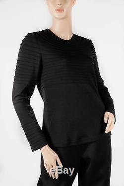CHADO RALPH RUCCI Black CASHMERE Long Sleeve Knit Sweater Top Size 10