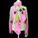 Chanel 00t #42 Cc With Scarf Long Sleeve Tops Blouse Shirt Pink Silk Nr15112