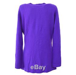 CHANEL CC Logos Long Sleeve Cardigan Tops Purple Vintage #42 AK31855d