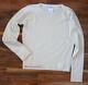 Chanel Ivory Cashmere Cc Long Sleeve Sweater Top Casual Sz 38 Med Excellent