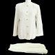 Chanel Polka Dot Cc Logos Long Sleeve Setup Tops Skirt White Authentic G03585h
