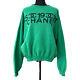 Chanel Saison 01 #xl Round Neck Long Sleeve Tops Sweatshirt Green Jz00815