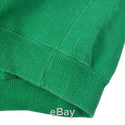 CHANEL SAISON 01 #XL Round Neck Long Sleeve Tops Sweatshirt Green JZ00815