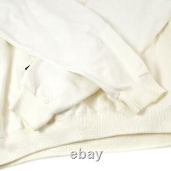 CHANEL Saison01 #M Round Neck Long Sleeve Tops Sweatshirt White NR15331
