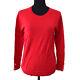 Chanel Vintage Cc Logos Button Long Sleeve Tops Red #36 Authentic Ak36838k