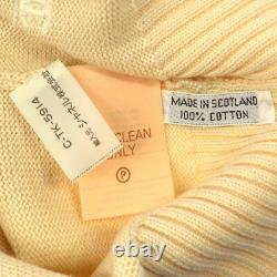 CHANEL Vintage CC Logos Long Sleeve Sweater Knit Tops Ivory Y03039c