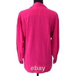CHANEL Vintage CC Logos Long Sleeve Tops Shirt Pink #38 Authentic AK36791c