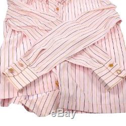 CHANEL Vintage CC Logos Long Sleeve Tops Shirt Pink #38 Authentic AK36825d