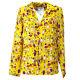 Chanel Vintage Cc Long Sleeve Shirts Tops Yellow #34 Silk Authentic Ak31931i