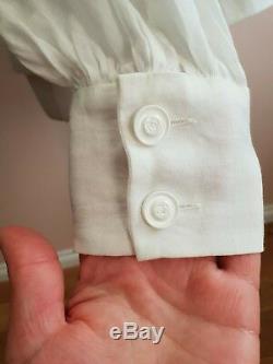 CHANEL Women's White Blouse/Top Long Sleeve size 38/M