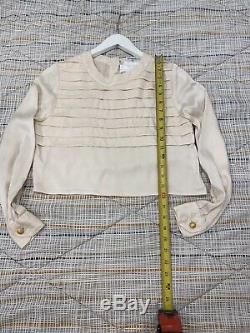 CHANEL Womens Long Sleeve Crop Top Size 36 100% Authentic France
