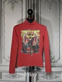 CHARITY Jean Paul Gaultier FW1997 Fight Racism Shirt Red Top Size S