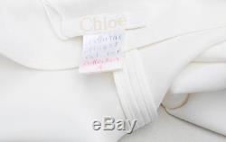 CHLOE SP15 Womens Ivory Silk Long-Sleeve Dolman Batwing Blouse Top Shirt XS