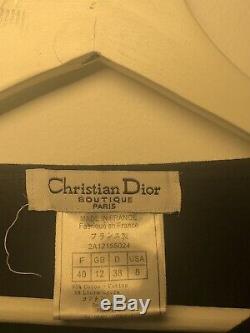 CHRISTIAN DIOR Vintage Long Sleeve T Shirt Top Cotton Size US Medium