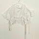 Comme Des Garcons Blouse Lagenlook Art To Wear Top One Size White Eclectic New
