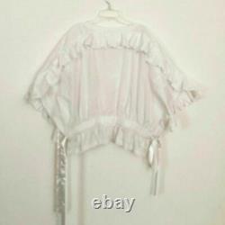 COMME DES GARCONS blouse lagenlook art to wear top One Size white eclectic New