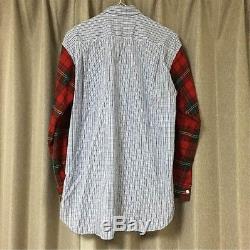 COMME des GARCONS SHIRT Switching Plaid Long-Sleeved Shirt Men's Tops Size M