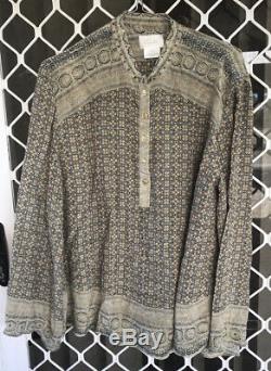 Camilla Franks Long Sleeve Embellished Button Down Top Size 3 Large $4 EXPRESS