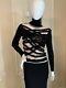 Carella Long Sleeve Turtleneck Blouse Top Size 44 Made In Italy