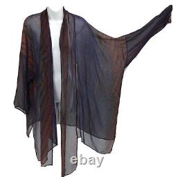 Carter & Teri Shibori Womens Tie Dye Designer Silk Jacket Art Lagenlook $1,500