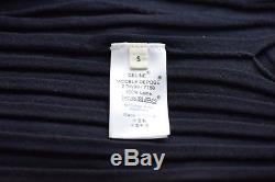Celine Navy Ribbed Wool Long Sleeved Knit Top As Seen On Joan Didion
