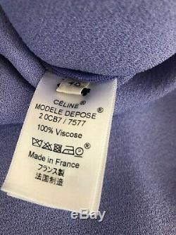 Celine Phoebe Philo 2017 Cut Out Lilac Long Sleeve Top Blouse Size 40 NWT $2400